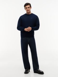 Tommy Flag Brushed Fleece Sweatshirt — Blue 2