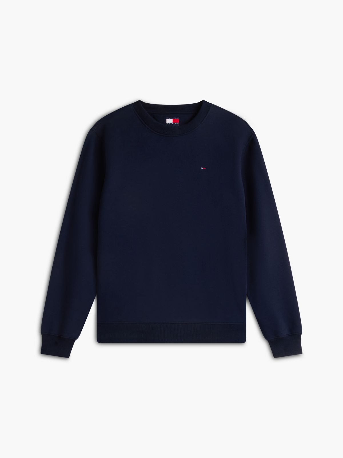 Tommy Flag Brushed Fleece Sweatshirt — Blue