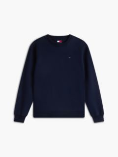 Tommy Flag Brushed Fleece Sweatshirt — Blue 5