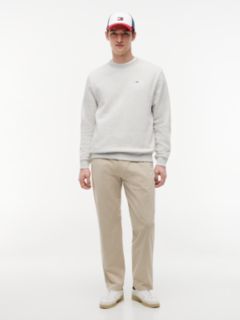 Tommy Flag Brushed Fleece Sweatshirt — Grey 2