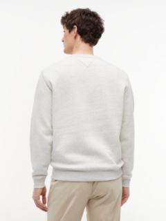 Tommy Flag Brushed Fleece Sweatshirt — Grey 4
