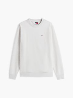 Tommy Flag Brushed Fleece Sweatshirt — Grey 6