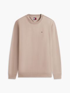 Tommy Flag Brushed Fleece Sweatshirt — Grey 5