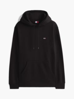 Flag Embroidery Fleece Drawstring Hoody — Black 6