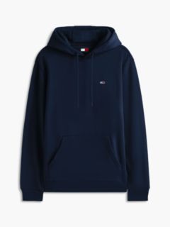 Flag Embroidery Fleece Drawstring Hoody — Blue 6