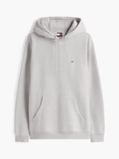 Flag Embroidery Fleece Drawstring Hoody — Grey 6