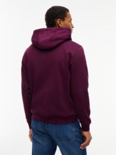 Flag Embroidery Fleece Drawstring Hoody — Purple 4