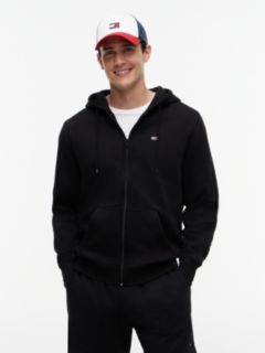Brushed Fleece Zip-Thru Hoody — Black 1