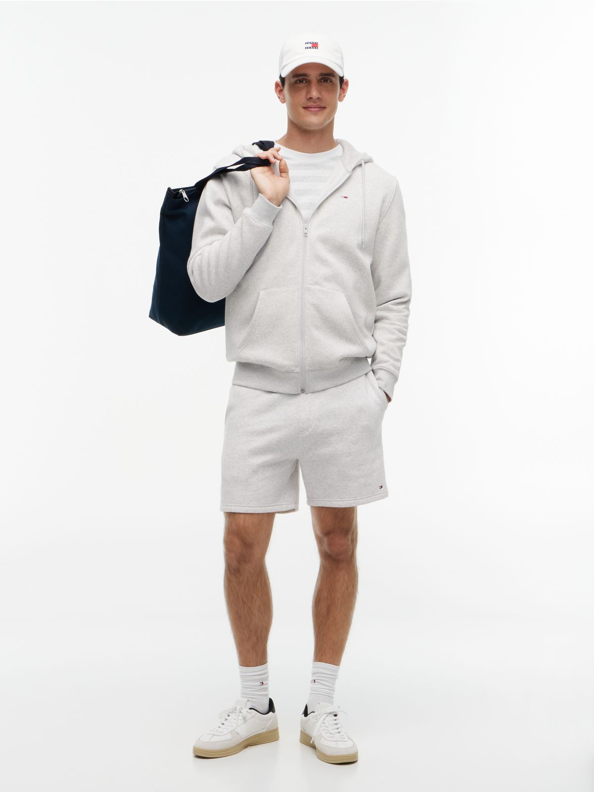 Brushed Fleece Zip-Thru Hoody — Grey