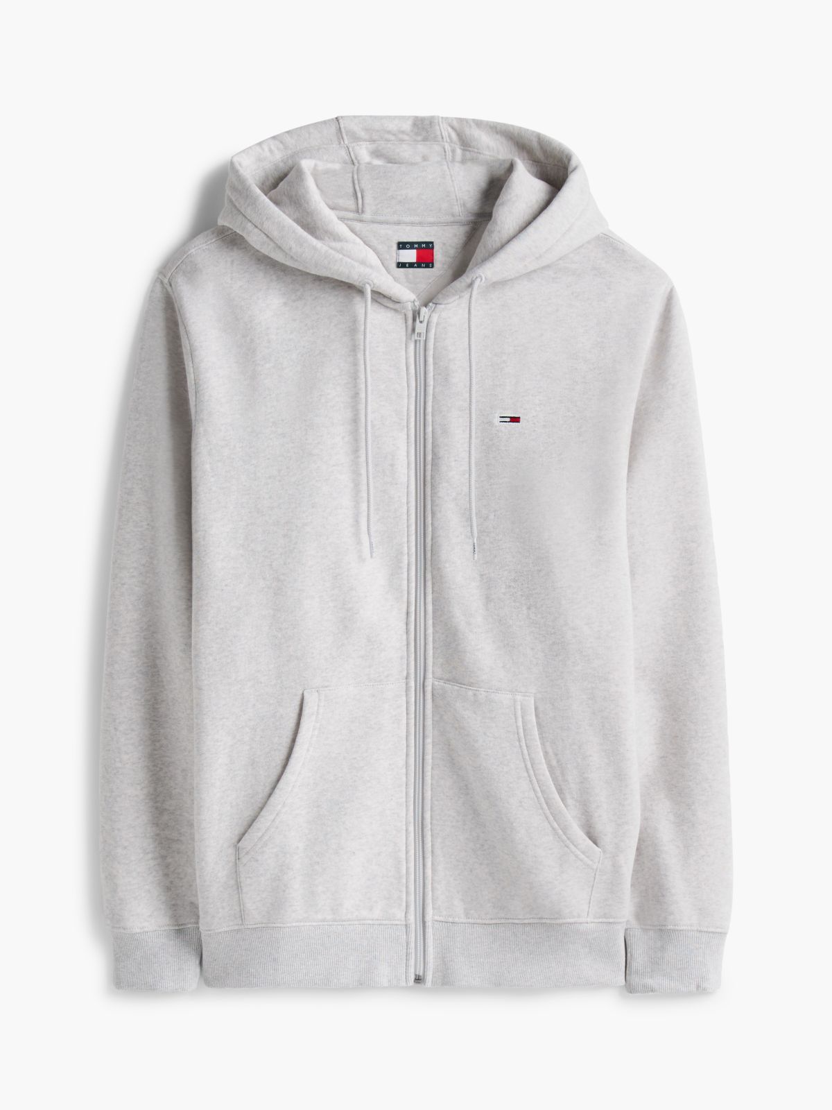 Brushed Fleece Zip-Thru Hoody — Grey