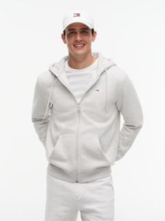 Brushed Fleece Zip-Thru Hoody — Grey 1