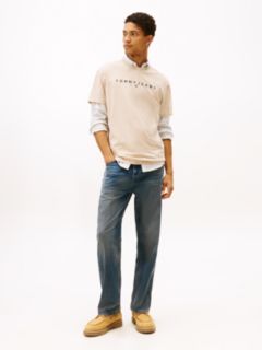 Linear Logo Jersey T-Shirt — Beige 2
