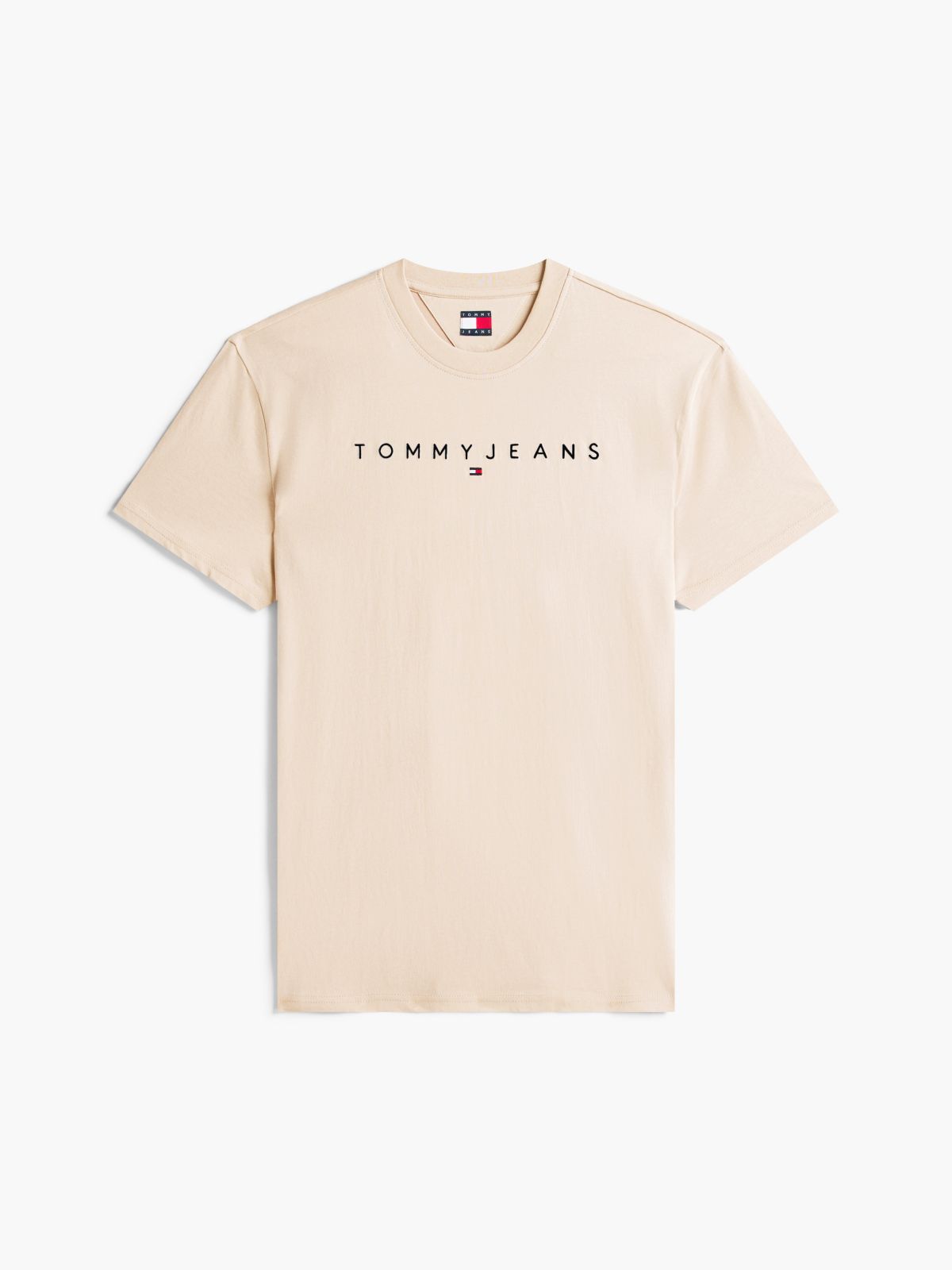 Linear Logo Jersey T-Shirt — Beige