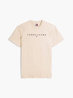 Linear Logo Jersey T-Shirt — Beige 5