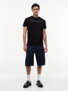 Linear Logo Jersey T-Shirt — Black 2