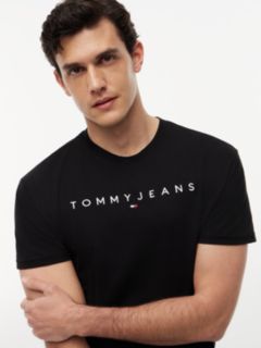 Linear Logo Jersey T-Shirt — Black 3