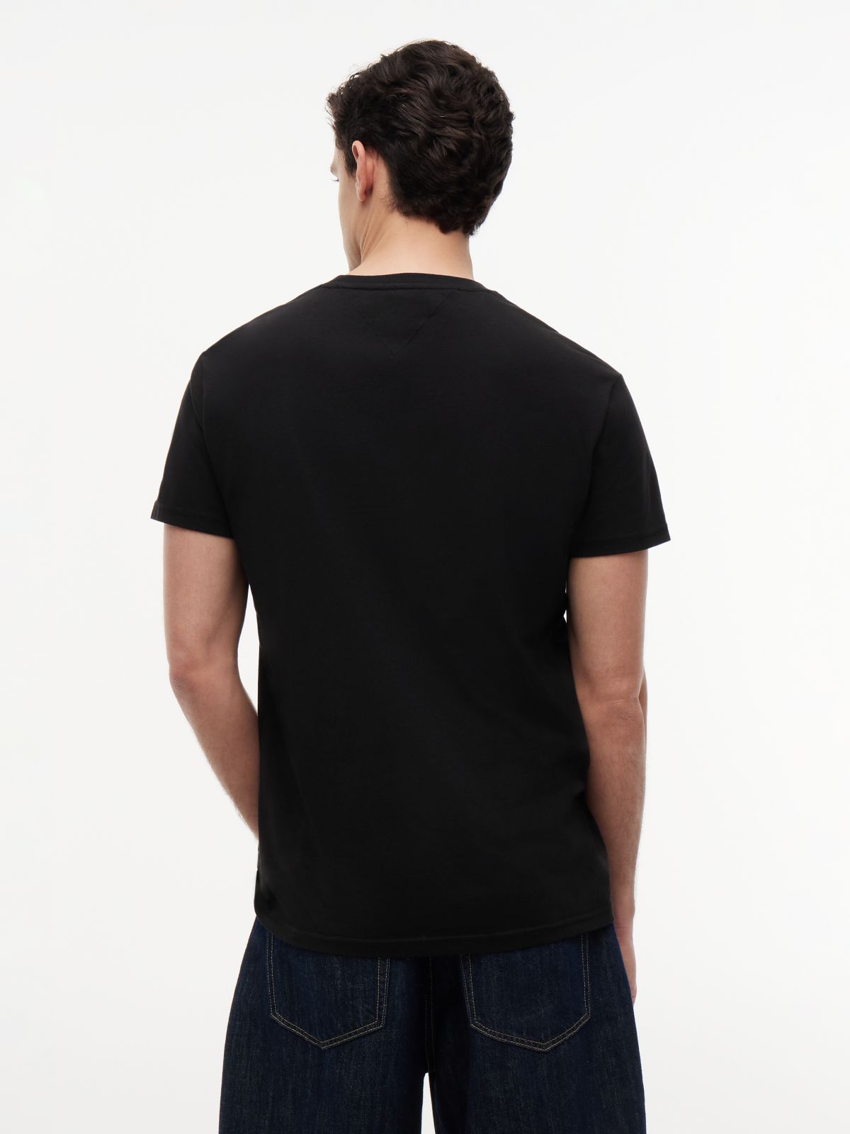 Linear Logo Jersey T-Shirt — Black