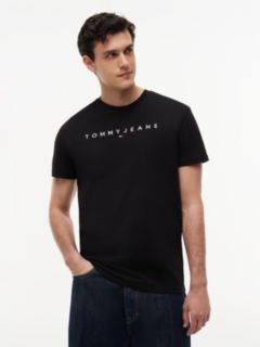 Linear Logo Jersey T-Shirt — Black 1