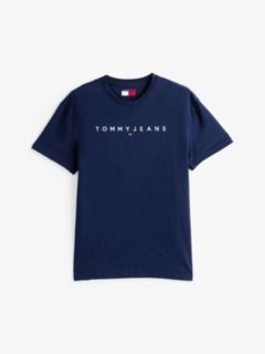 Linear Logo Jersey T-Shirt — Blue 5