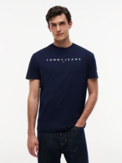 Linear Logo Jersey T-Shirt — Blue 1