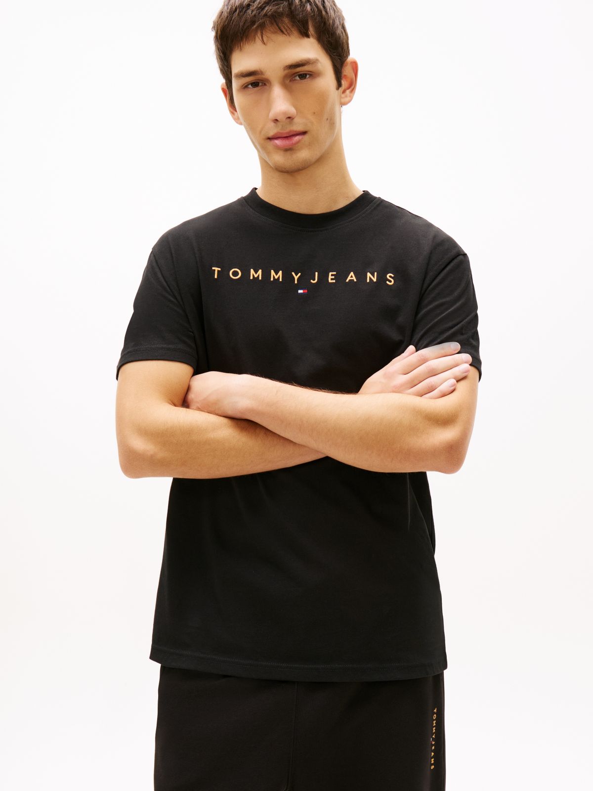 Linear Logo Jersey T-Shirt — Orange