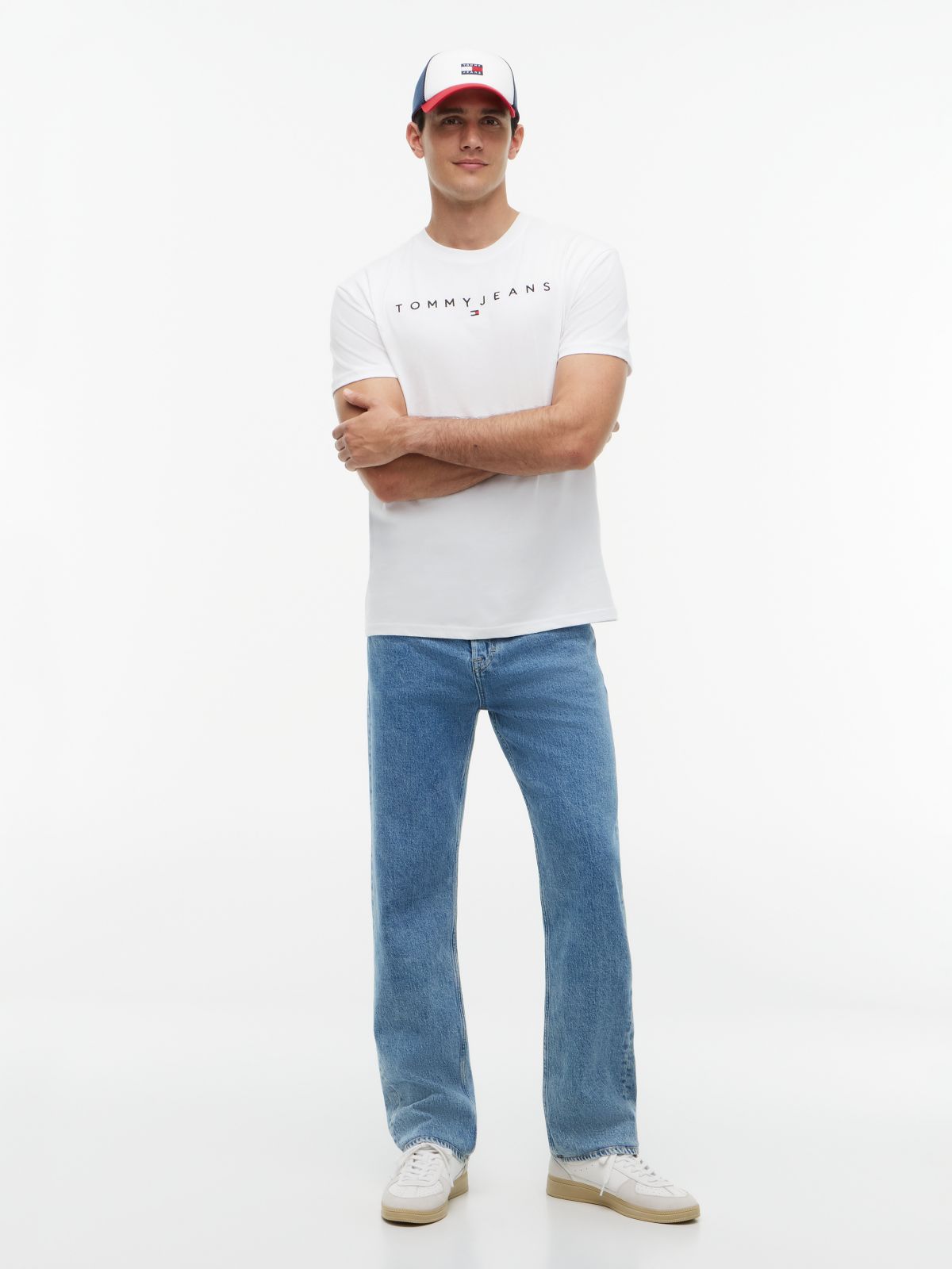 Linear Logo Jersey T-Shirt — White