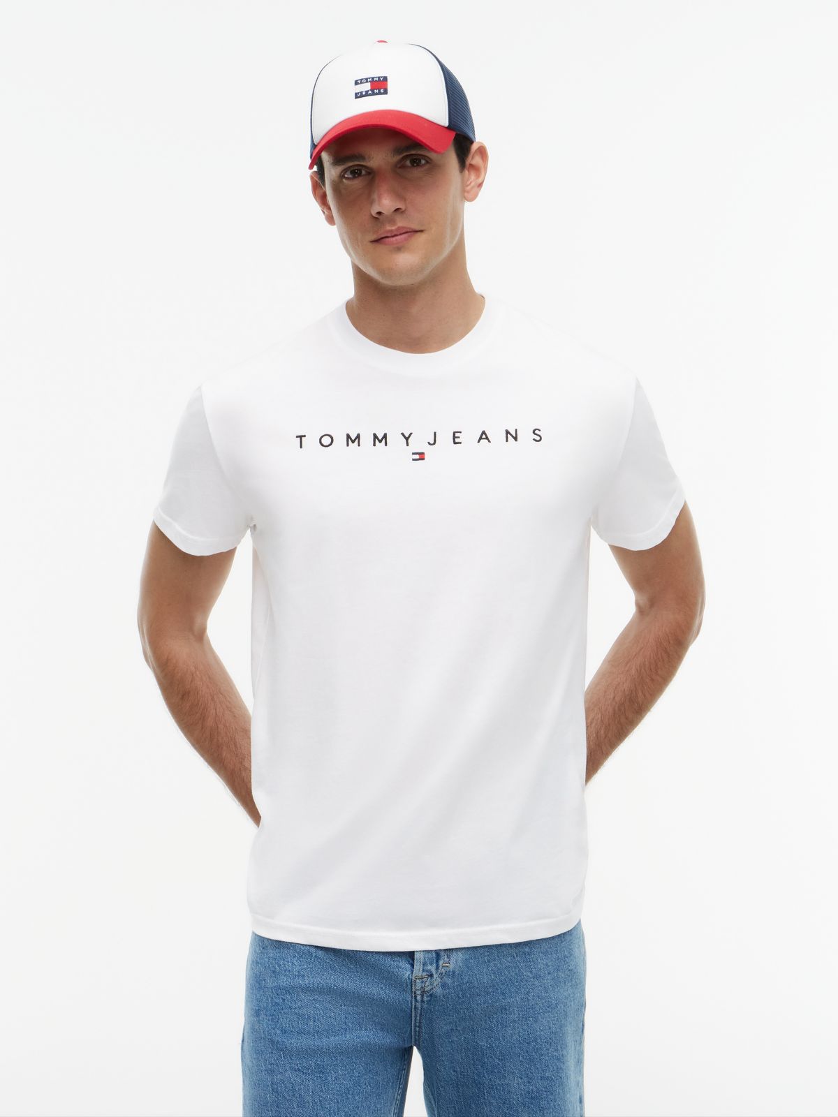 Linear Logo Jersey T-Shirt — White