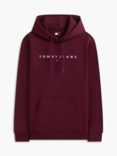 Linear Logo Fleece Drawstring Hoody — Purple 5