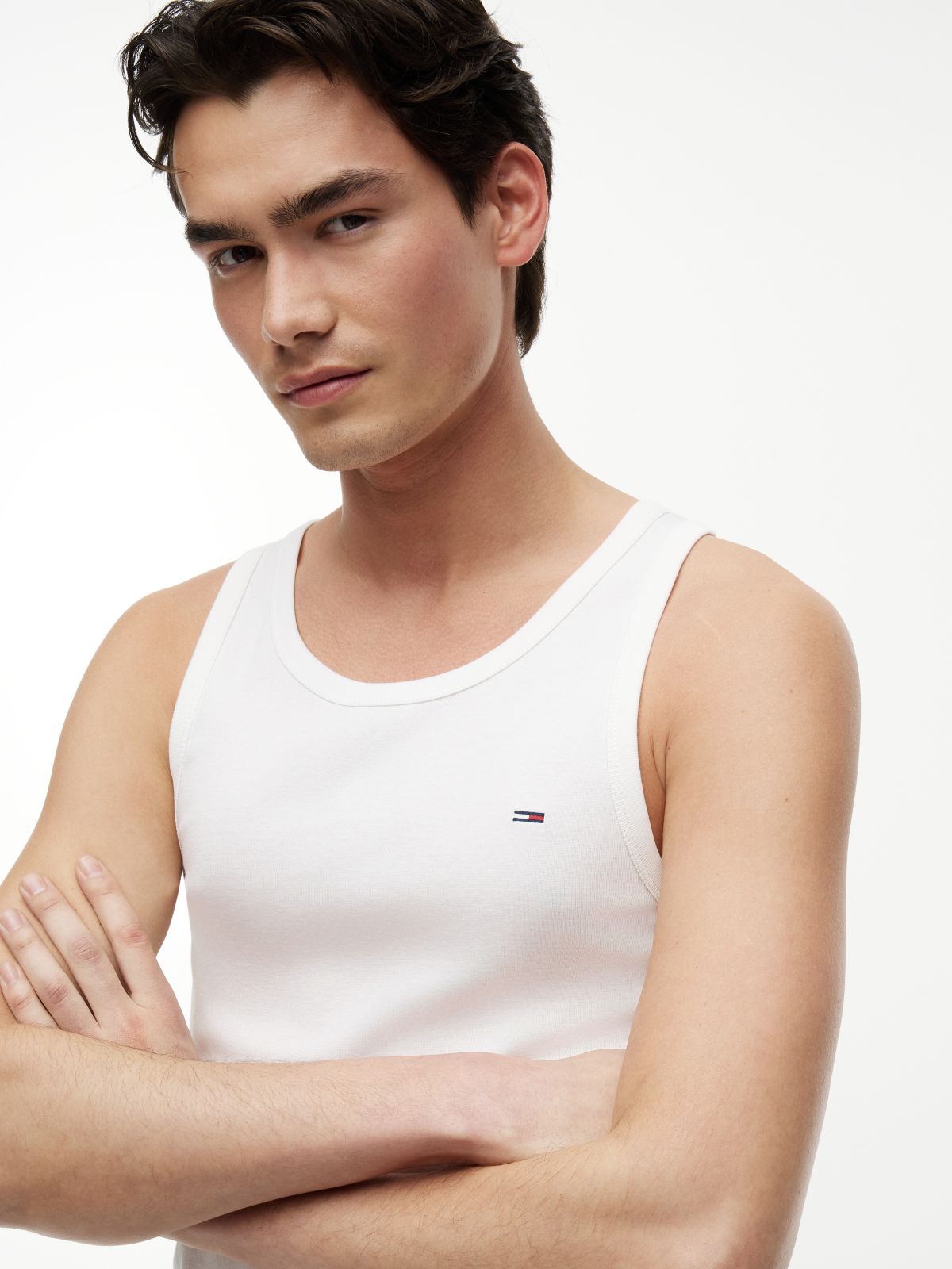 2-Pack Tommy Flag Extra Slim Tank Tops — Multi