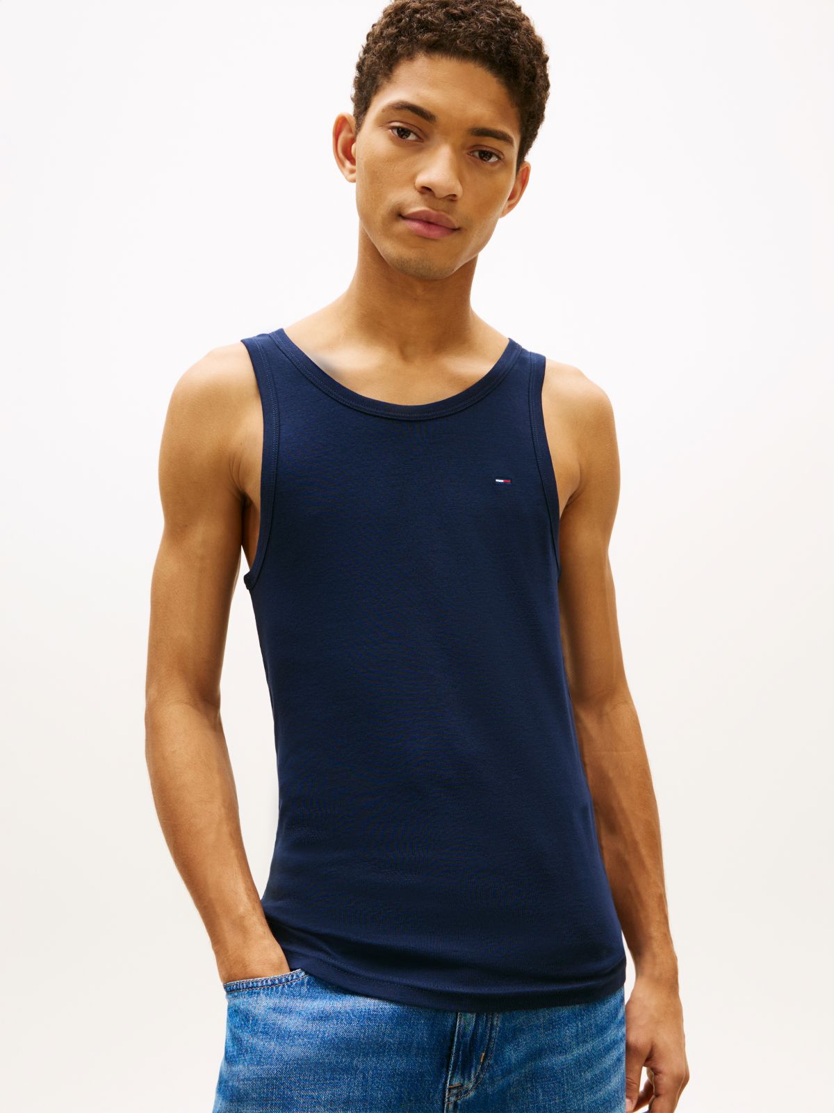 2-Pack Tommy Flag Extra Slim Tank Tops — Multi