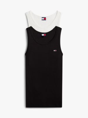 multi 2er-pack extra slim fit tanktops für herren - tommy jeans
