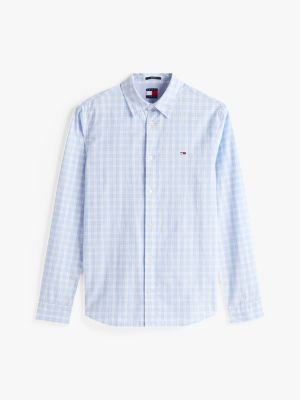 multi regular fit check shirt for men tommy jeans