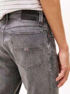 grijs ronnie faded denim short voor heren - tommy jeans