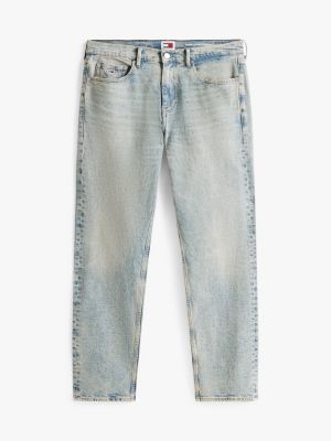 blauw jaimie loose jeans met rechte broekspijpen voor heren - tommy jeans