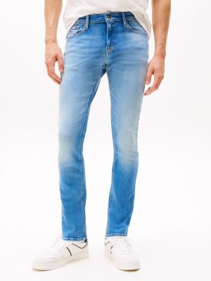 blue scanton faded slim jeans for men tommy jeans