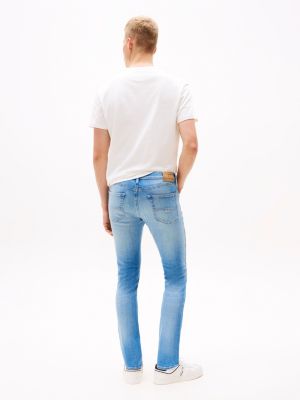 blue scanton faded slim jeans for men tommy jeans