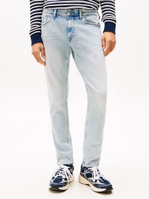 denim austin slim tapered jeans mit fade-effekt für herren - tommy jeans