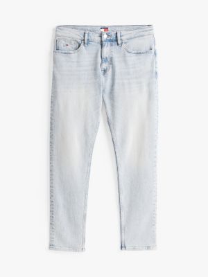 denim austin slim tapered jeans mit fade-effekt für herren - tommy jeans