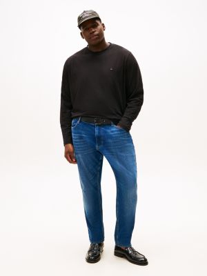 blue plus scanton slim jeans met fading voor heren - tommy jeans