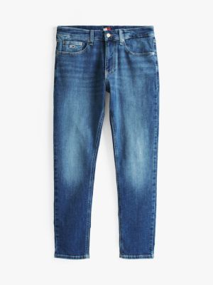 jean slim austin fuselé denim pour hommes tommy jeans