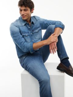 Austin Slim Tapered Jeans — Blue 5