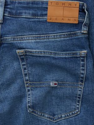 jean slim austin fuselé bleu pour hommes tommy jeans
