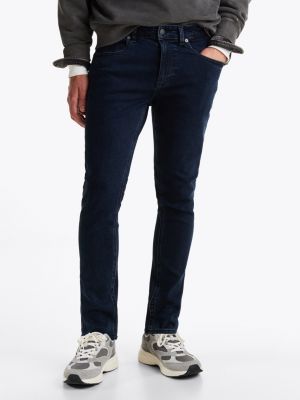 blau austin slim tapered jeans für herren - tommy jeans