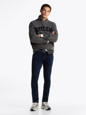 blau austin slim tapered jeans für herren - tommy jeans