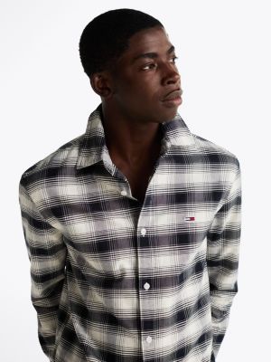 multi relaxed fit oxford-hemd mit karos für herren - tommy jeans