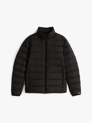 schwarz leichtgewichtige daunen-puffer-jacke für herren - tommy jeans