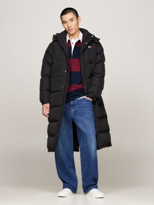 piumino alaska lungo black da uomini tommy jeans