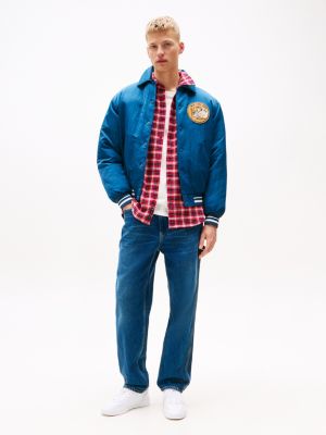 bomber à écusson logo plusieurs couleurs pour hommes tommy jeans