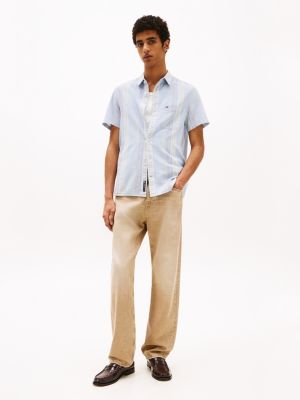 chemise coupe standard texturée plusieurs couleurs pour hommes tommy jeans