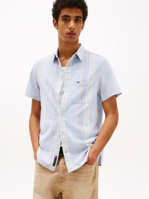 chemise coupe standard texturée multi pour hommes tommy jeans